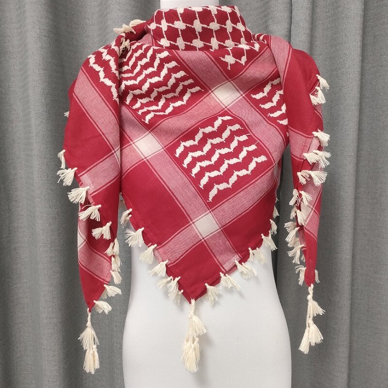 Men Shemagh Manufacturer - Woven Keffiyeh Scarf Arab Palestine Kufiya Arafat Original Brand Cotton