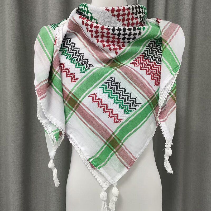 Men Shemagh Manufacturer - Woven Keffiyeh Scarf Arab Palestine Kufiya Arafat Original Brand Cotton