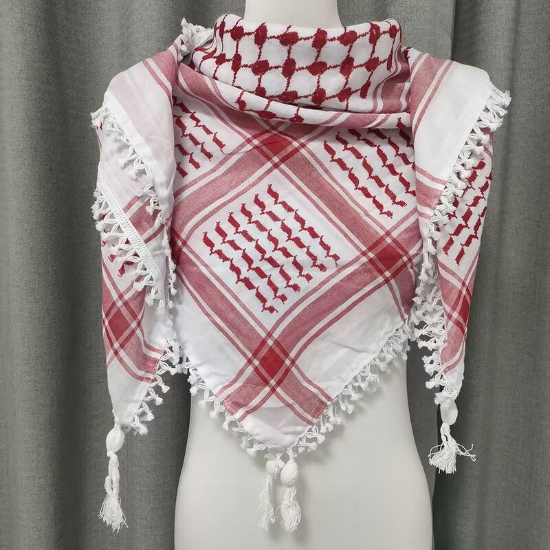 Men Shemagh Manufacturer - Woven Keffiyeh Scarf Arab Palestine Kufiya Arafat Original Brand Cotton
