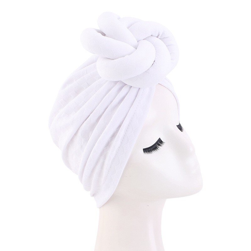 Turban Hat Manufacturer - Fashion Muslim Top Knot Big Flower for African Women