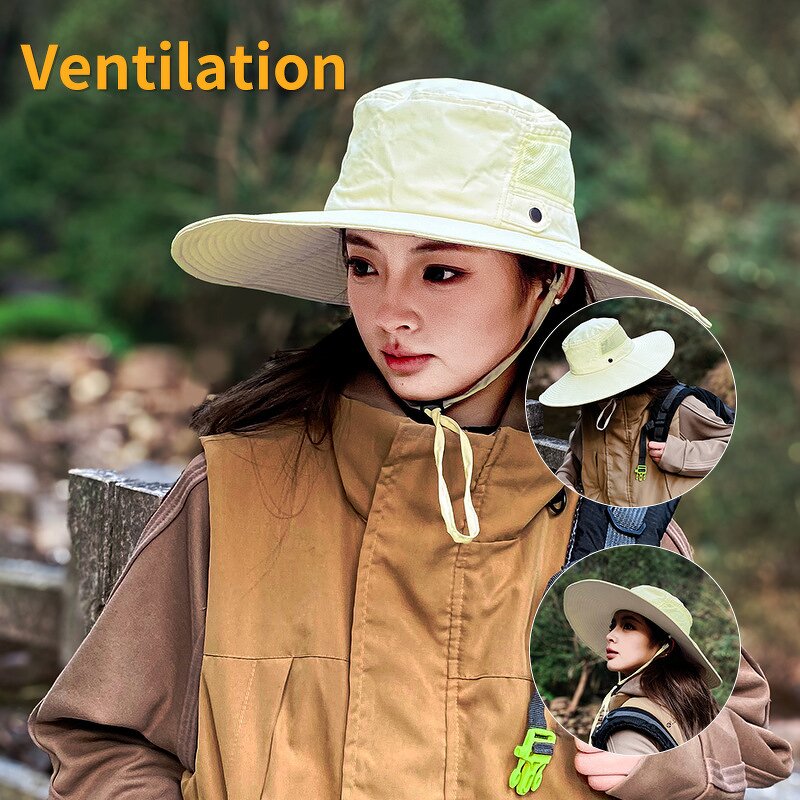 Fisherman Hat Manufacturer - for Women Casual Outdoor Sun protection Large Brim Breathable