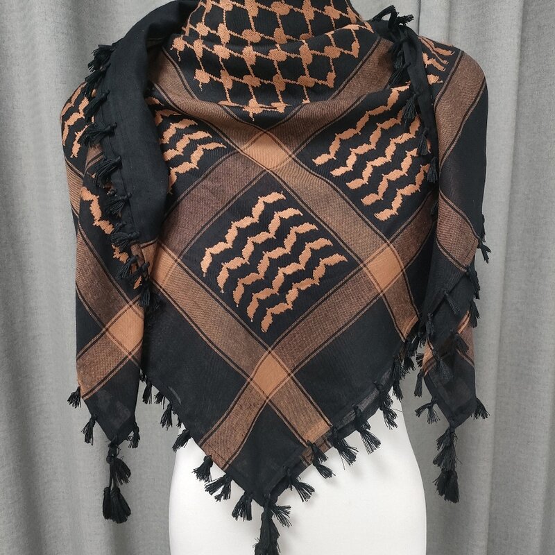 Palestine Yashmagh Shemagh Manufacturer - Cotton Red Green Color New Black Arab Men Scarf