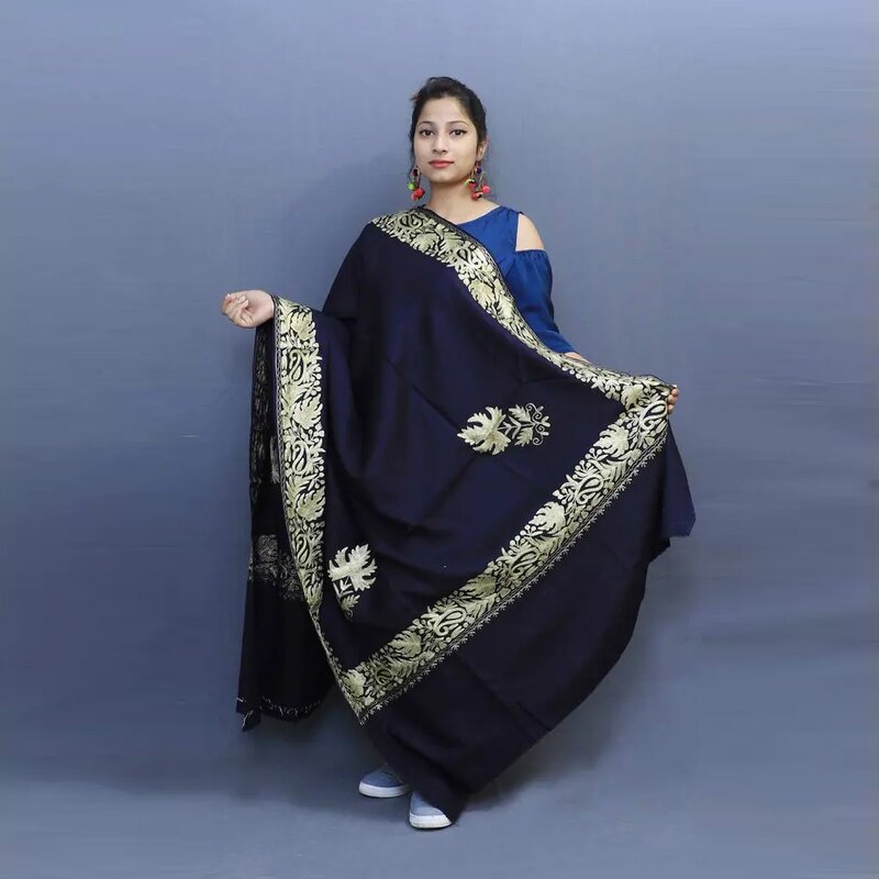 Muslim Scarf Manufacturer - New Colors in Stock Machine Embroidery 55inch Square Arab Shawl Yemen