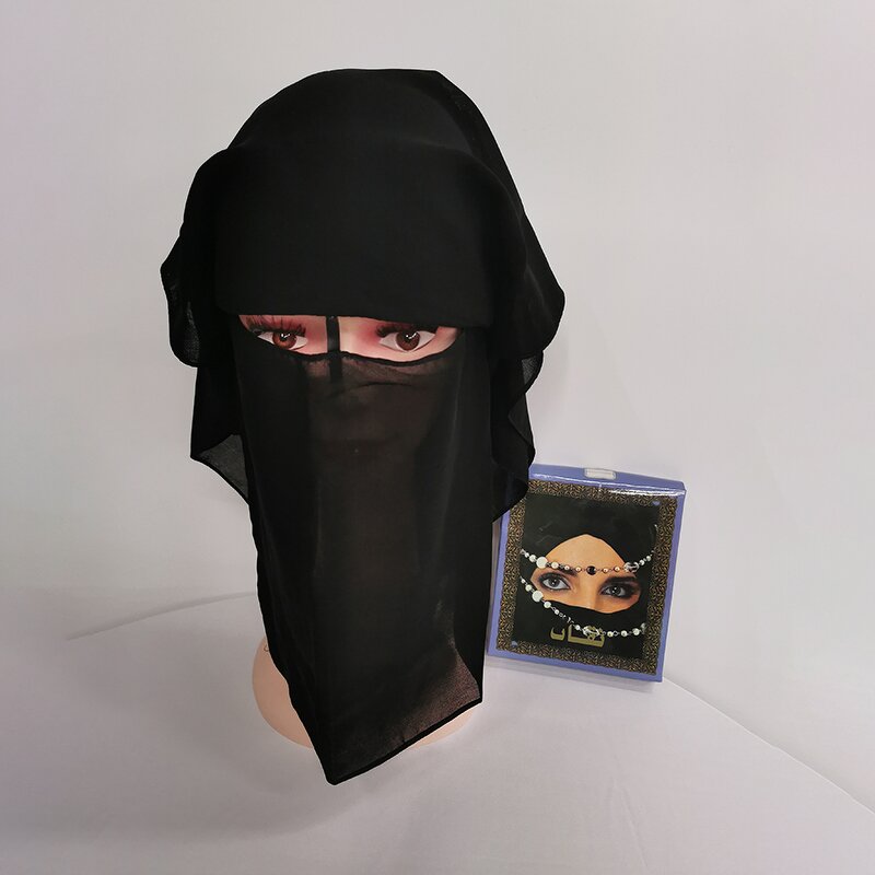 Women's Veil Manufacturer - Wholesale Large and Small Three-layer square Turban Muslim Hijabs