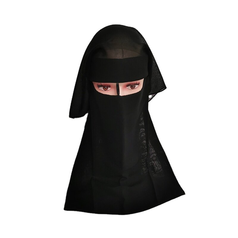 Women's Veil Manufacturer - Wholesale Double Layer Islamic Muslim Prayer Head Full Shawl