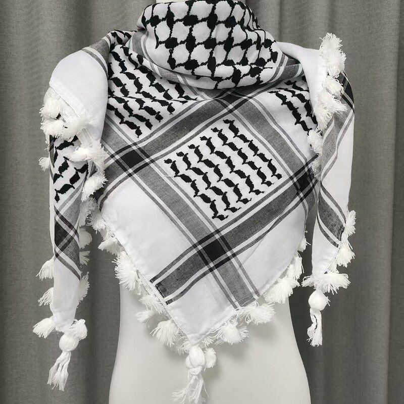 Palestine Yashmagh Shemagh Manufacturer - Cotton Red Green Color New Black Arab Men Scarf