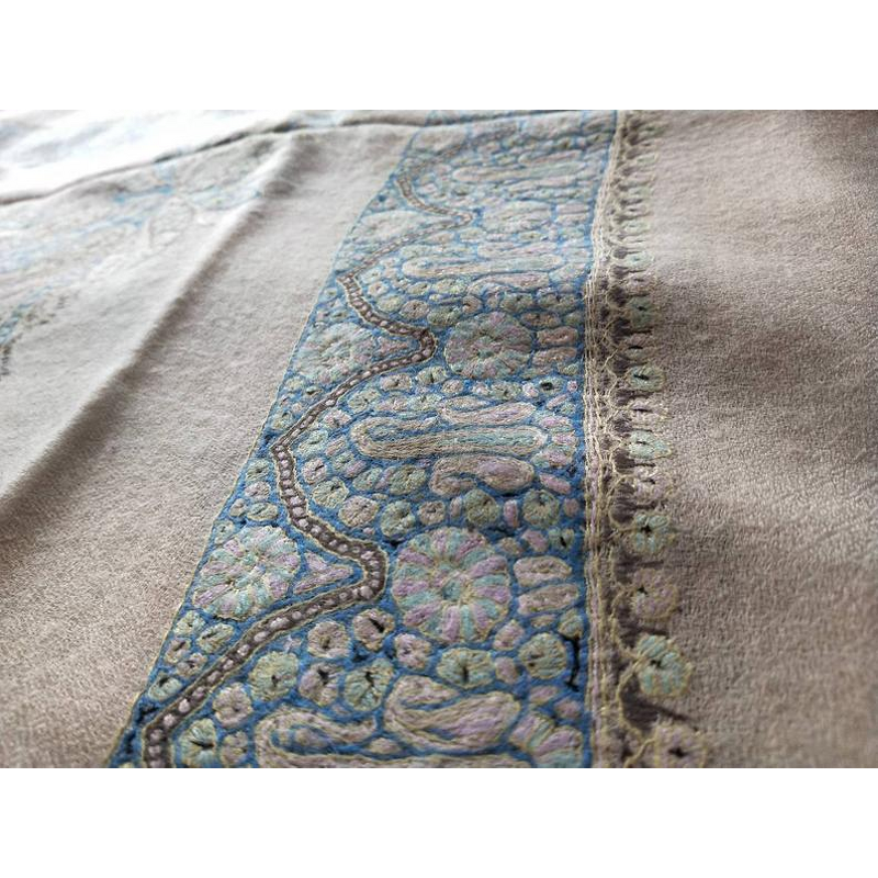 Traditional Arab Men Head Scarf Manufacturer - Omani Masar Kashmir Pashmina Embroidered Paddy Harvest Pattern
