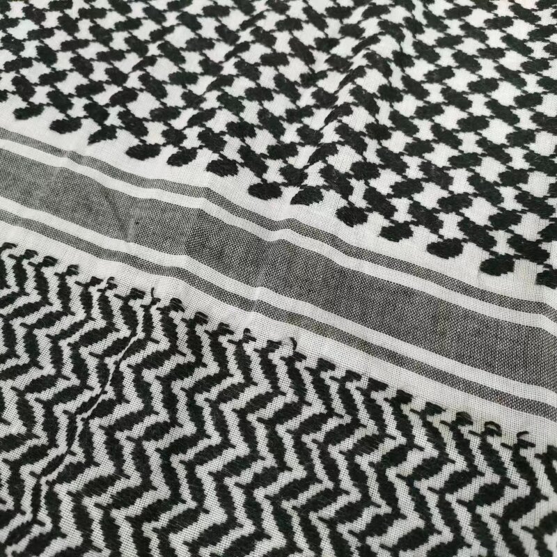 Arab Turban Muslim Scarf Manufacturer - New Hijab Shemagh Keffiyeh Fashion Head Neck Scarf 120x120cm 220g