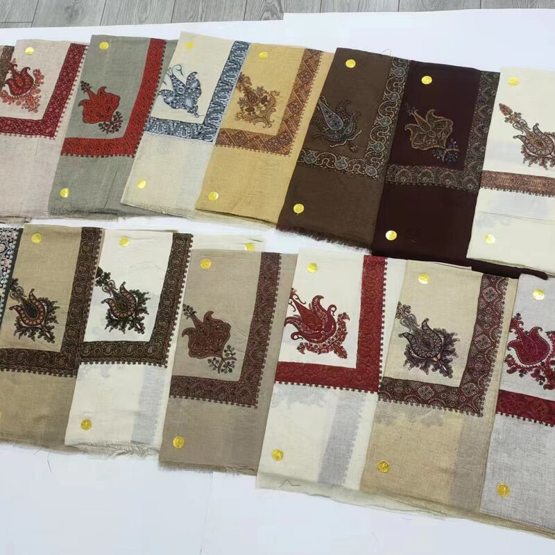 Woolen Yeman Saudi Arabia Men Shemagh Manufacturer - Embroidered Omani Masar Prayer Keffiyeh 50x50inch