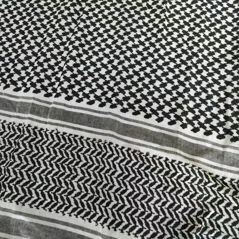 Arab Turban Muslim Scarf Manufacturer - New Hijab Shemagh Keffiyeh Fashion Head Neck Scarf 120x120cm 220g