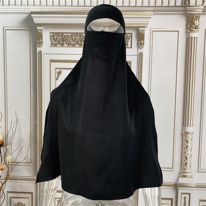 Arabic Islamic Niqab Set Manufacturer - Hot Selling Simple Pure Muslim Knoma Dubai Turkey Islam