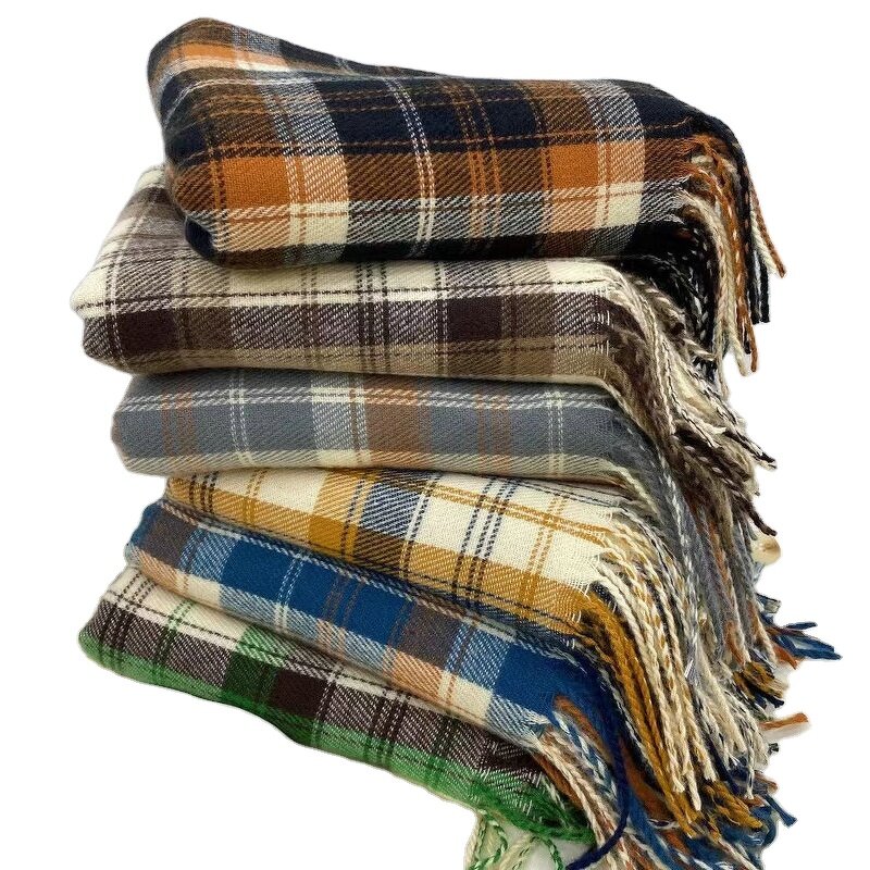 Pashmina Plaid Scarf Manufacturer - Autumn Winter Korean New Women's Versatile Warm Stripe