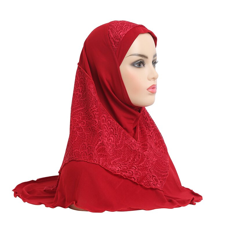 Inner Hat Manufacturer - Fashion Crystal Hemp Plain Color Soft Wavy Edge Hijab Scarf