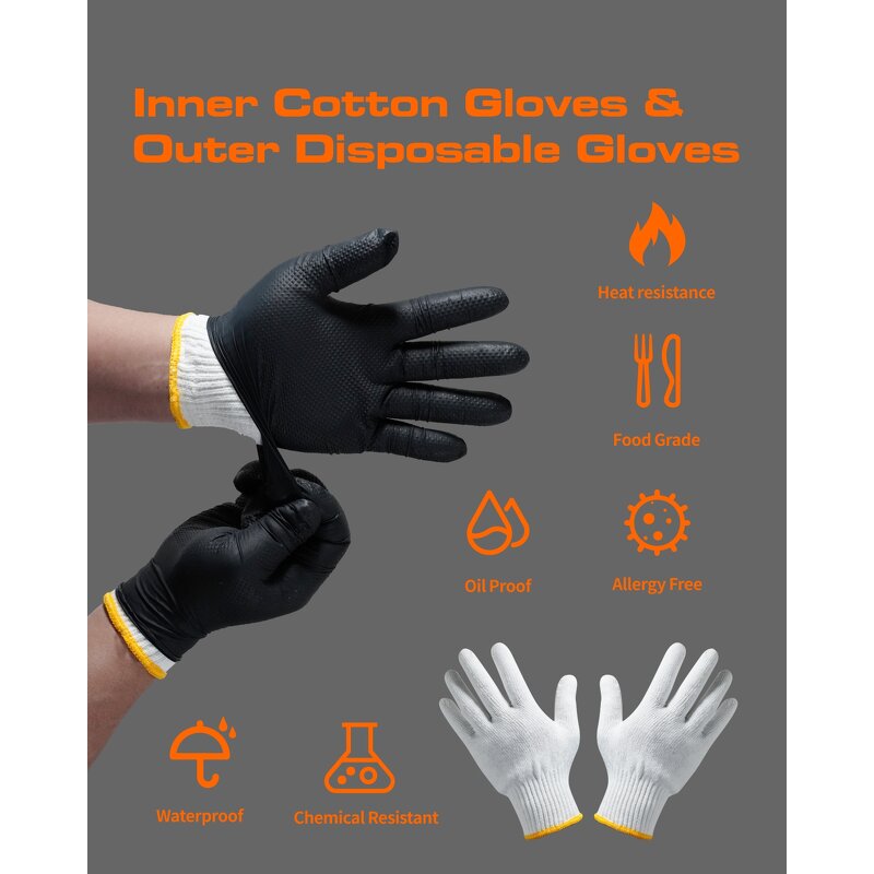 Nitrile Gloves Manufacturer - Powder Free Food Handling Xs S M L XL 6 Mil Luvas Grade Blue