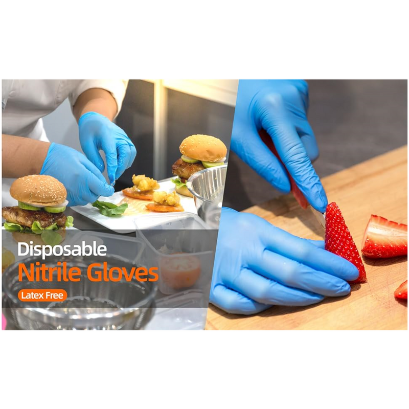 Disposable Nitrile Gloves Manufacturer - Medical Examination Surgical Tattoo Artist Food Prep Use Blue