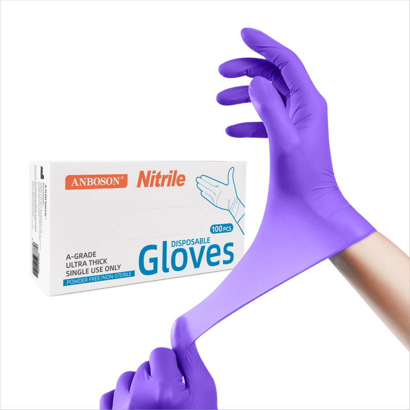 Disposable Nitrile Medical Gloves Manufacturer - Touch Screen Black for Cooking Food Prep Cleaning Hair Dye