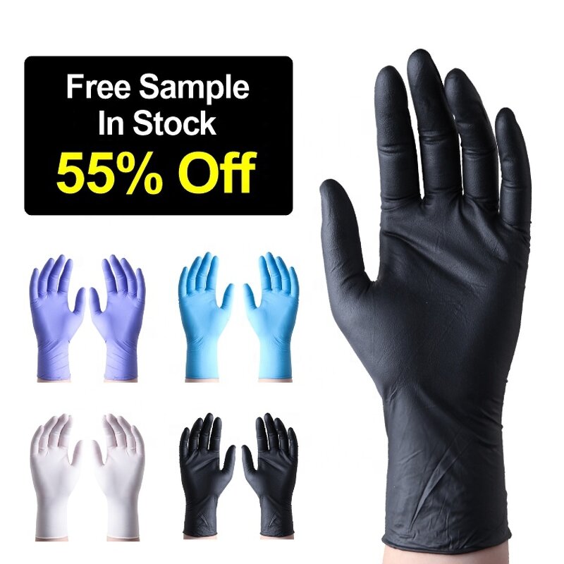 Guantes De Nitrilos Manufacturer - Handschuh Guanti in Nitrile 100Pcs Box Medical Exam Four Colors Powder Free