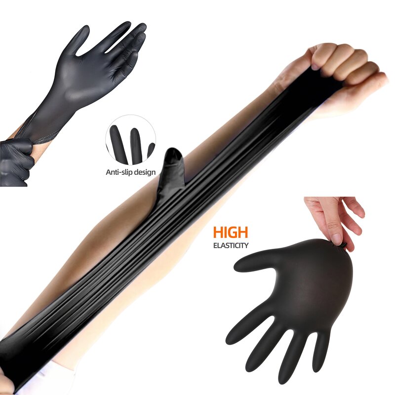 Disposable Nitrile Gloves Manufacturer - Anboson 2 Pack Durable Eco-Friendly Thick Portable Powder-Free