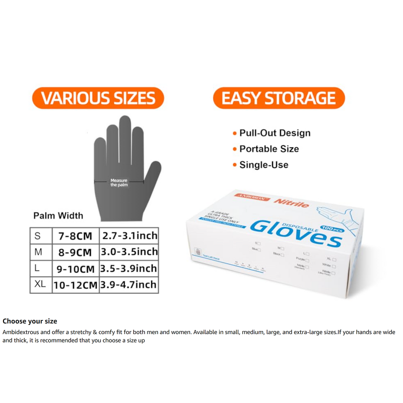 Disposable Nitrile Gloves Manufacturer - CE Certified Comfortable Blue Waterproof Durable for Household Cleaning