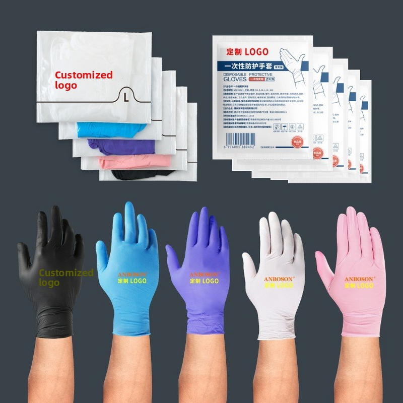 Disposable Nitrile Gloves Manufacturer - Individually Wrapped Latex-Free Silicone-Free for Restaurant Use