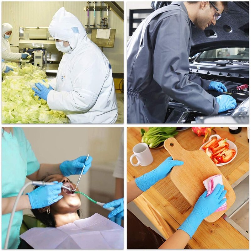 Nitrile Gloves Manufacturer - Textured Fingertips Black 5 Mil Extra Strength for Auto Repair Kitchen