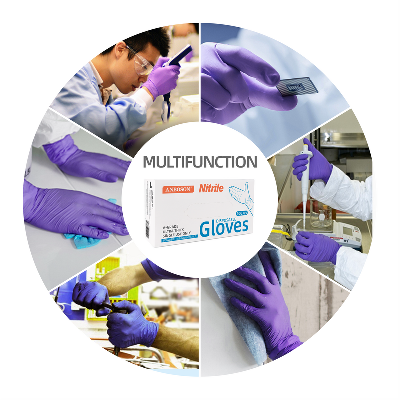 Nitrile Examination Gloves Manufacturer - US Warehouse Powder Free Blue Micro-Touch Medical Touchntuff Lab