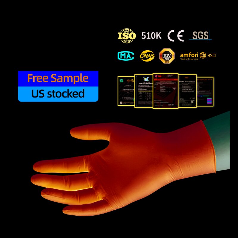Disposable Nitrile Gloves Manufacturer - Anboson Factory Accept OEM 100 Pack Xs Powder-Free 100% Pure