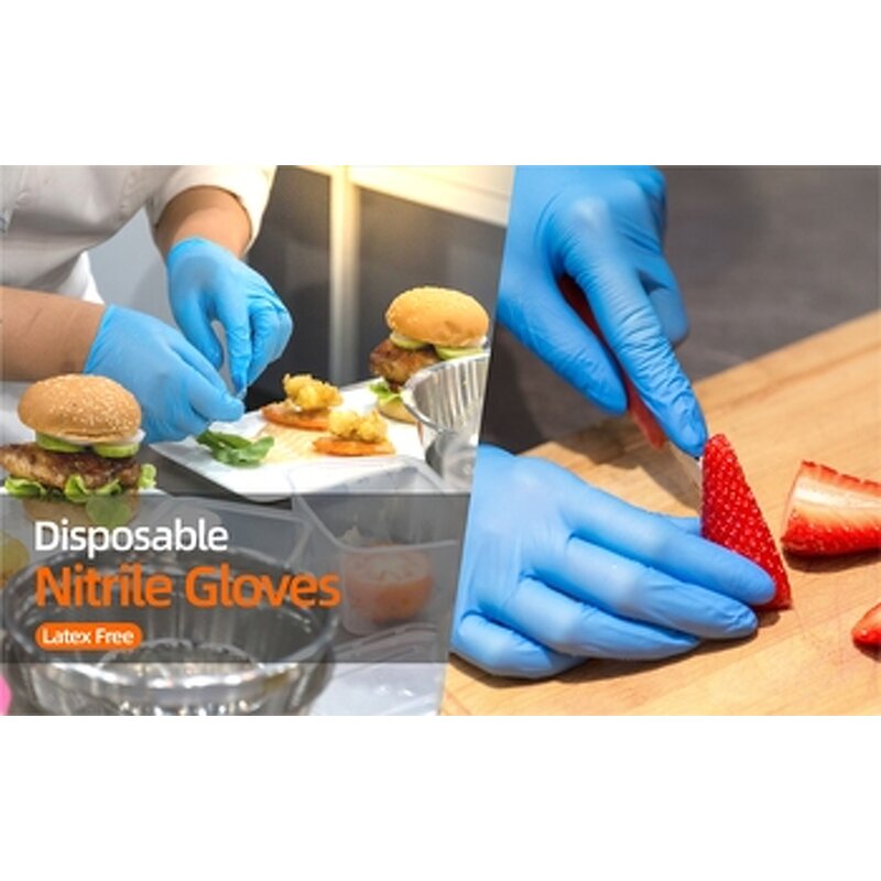 Disposable Nitrile Exam Gloves Manufacturer - Light Duty Powder Free for Food Handling Hair Color