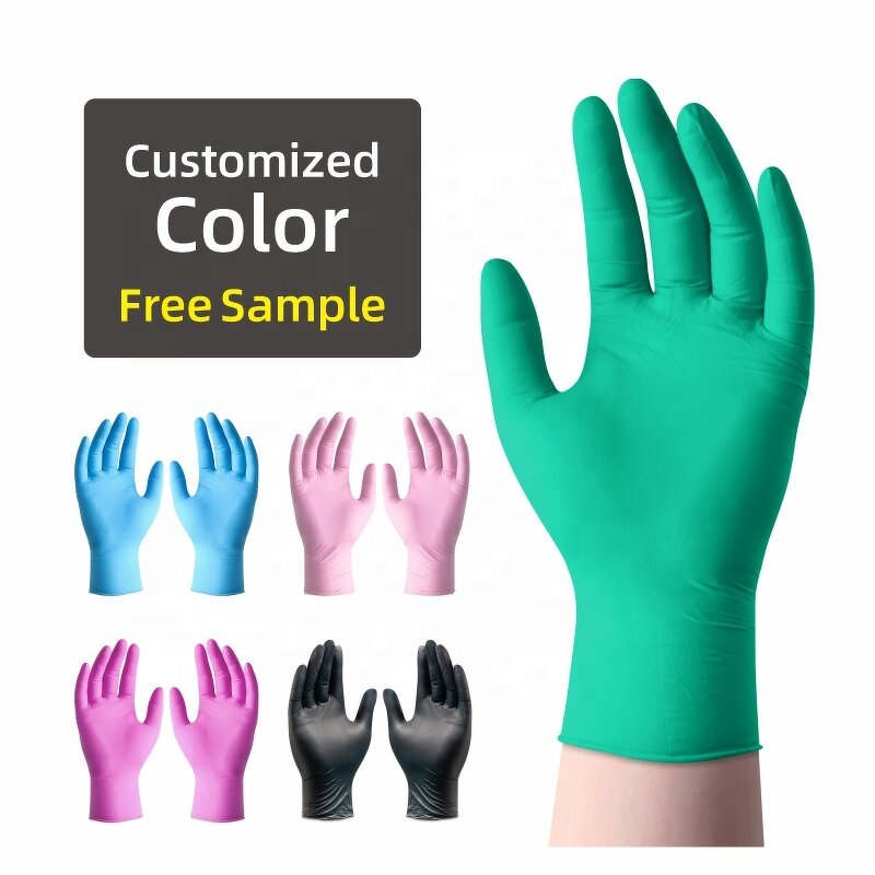 Nitrile Gloves Manufacturer - Blue 3mil Disposable Waterproof Soft Anti-Slip for Household Cleaning Food Safe