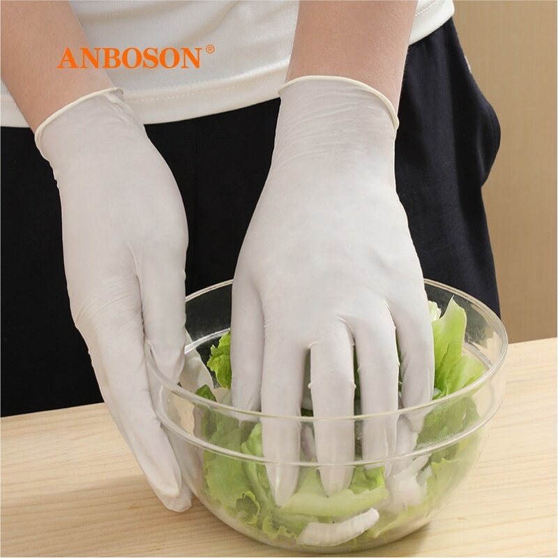 Disposable Nitrile Gloves Manufacturer - Anboson 12inch Custom Logo Women Pink for Cooking Cleaning Dishwashing