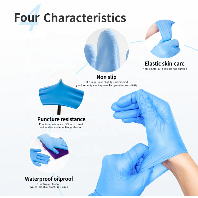 Disposable Rubber Gloves Manufacturer - Non Latex Tpe Powder Free Examination Medical Dish Washing Plastic Nitrile