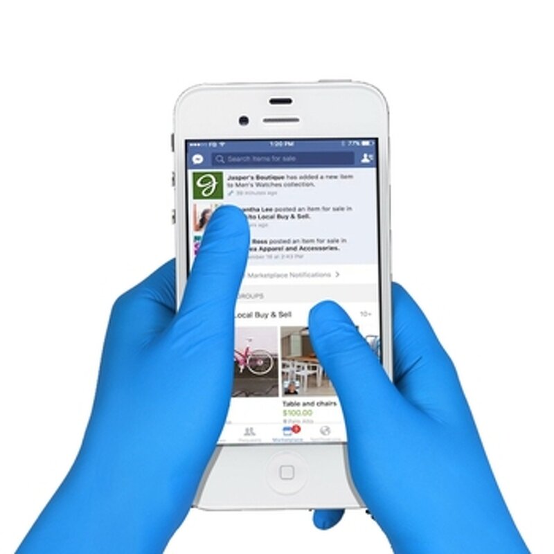 Disposable Nitrile Gloves Manufacturer - Blue Powder Free Industrial Safety Work Protection Hand Food Cleaning