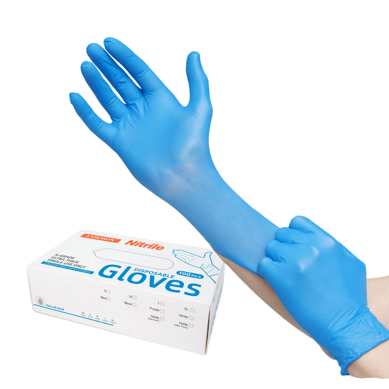 Disposable Safety Work Gloves Manufacturer - Microflex Black Nitrile Powder-Free Latex-Free Waterproof Chemical Resistant