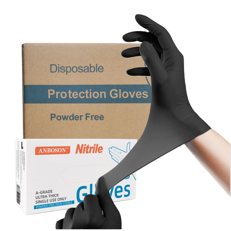 Disposable Nitrile Gloves Manufacturer - Ultra Soft Comfortable Powder Free Latex Free Waterproof for Home Use Nail Care