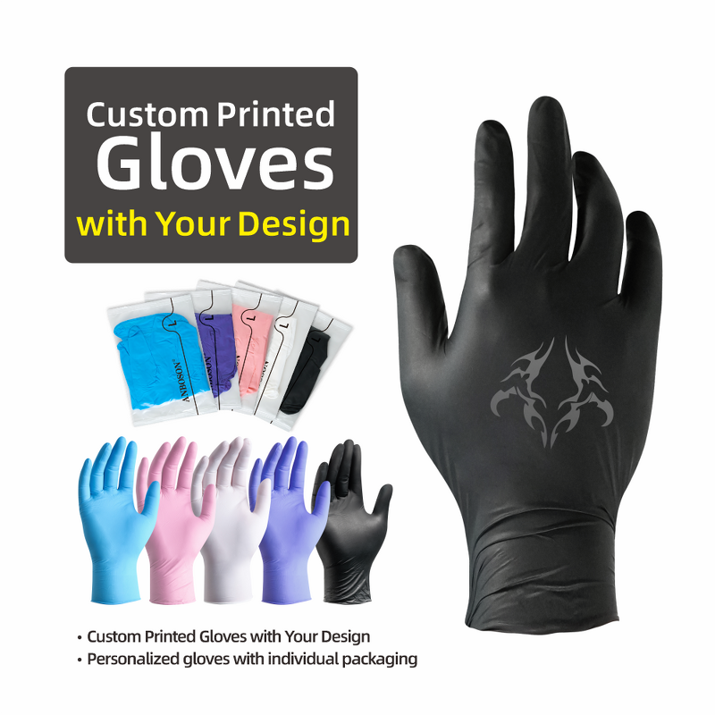 Disposable Nitrile Gloves Manufacturer - 4mil Black for Food Preparation Beauty Hair Salons Pet Care