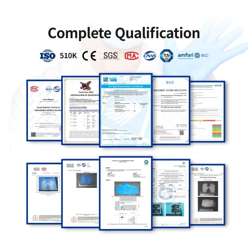 Disposable Nitrile Gloves Manufacturer - 6Mil Science Touchscreen Tattoo Black Washing Glove