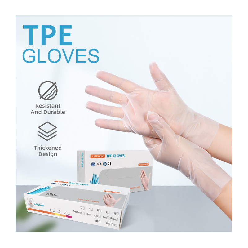 Plastic Gloves Manufacturer - IS013485 Certified Kitchen Cleaning Powder Free Durable Tpe