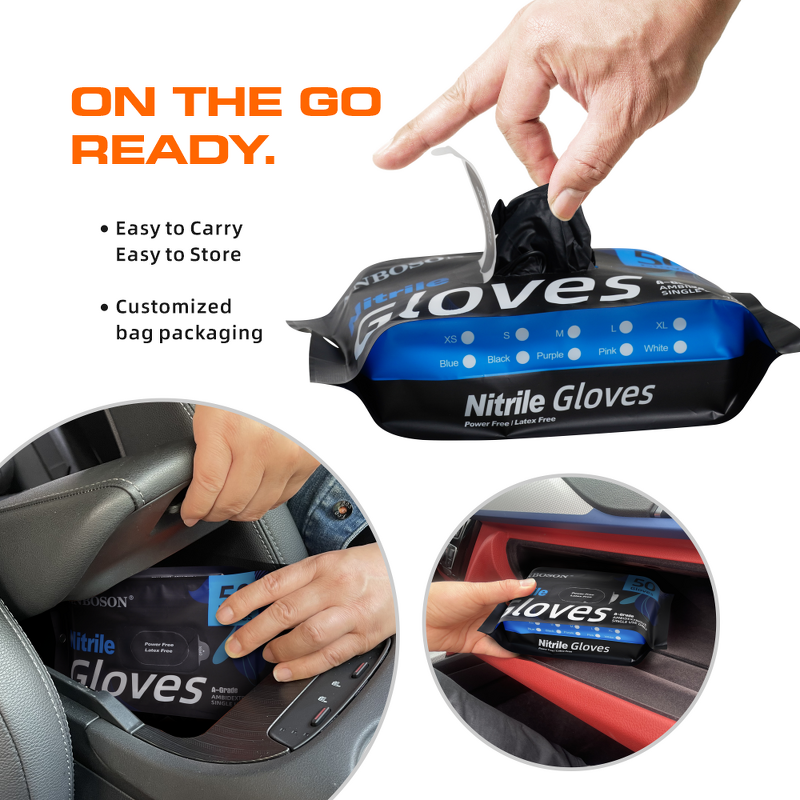 Disposable Nitrile Gloves Manufacturer - 100 Box Wholesale Blue Powder Free