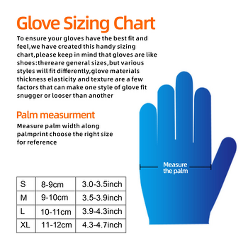 Disposable Nitrile Gloves Manufacturer - Blue Powder Free Industrial Safety Work Protection Hand Food Cleaning