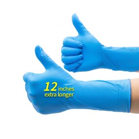 Gants Manufacturer - Chauffant Vinyle Cuir Douche Anti Coupure Toilette Cuisine Noir Gardien Jetables Travail