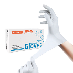 Disposable Nitrile Gloves Manufacturer - Latex Powder-Free Food-Safe Lightly-Textured Industrial-Grade Purple