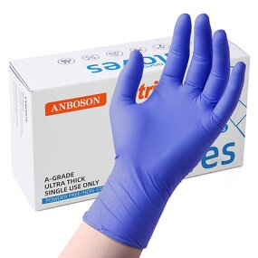 Disposable Nitrile Gloves Manufacturer - 3 Mil Cobalt Blue for Food Service Grade Safe Tattoo BBQ