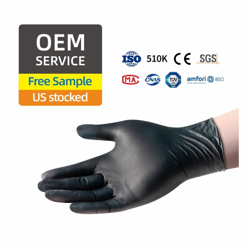 Disposable Nitrile Gloves Manufacturer - Anboson Factory Accept OEM 100 Pack Xs Powder-Free 100% Pure