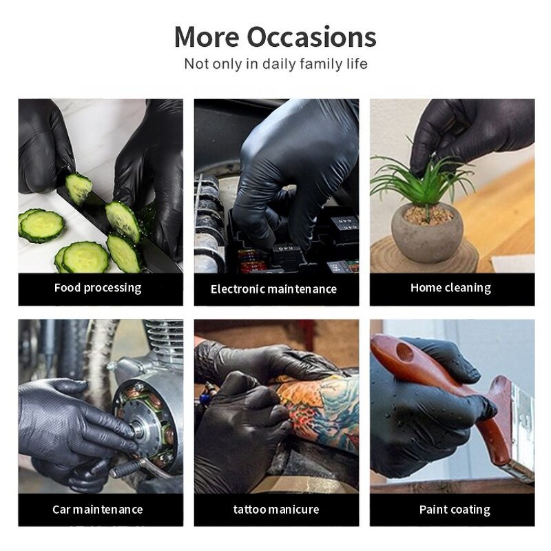 Nitrile Gloves Manufacturer - Premium Blue Waterproof Durable Powder Latex Free Heavy Duty for Food Service