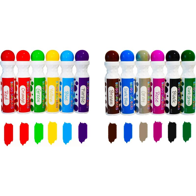 Bingo Markers Manufacturer - Custom Multi-Color 88ml 3oz Dot Water Based Shrink Wrap for Painting