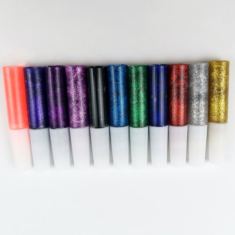 Glitter Glue Manufacturer - Custom 6ml Non-Toxic Washable 24 Colors DIY for 3+ Years Old Packaged