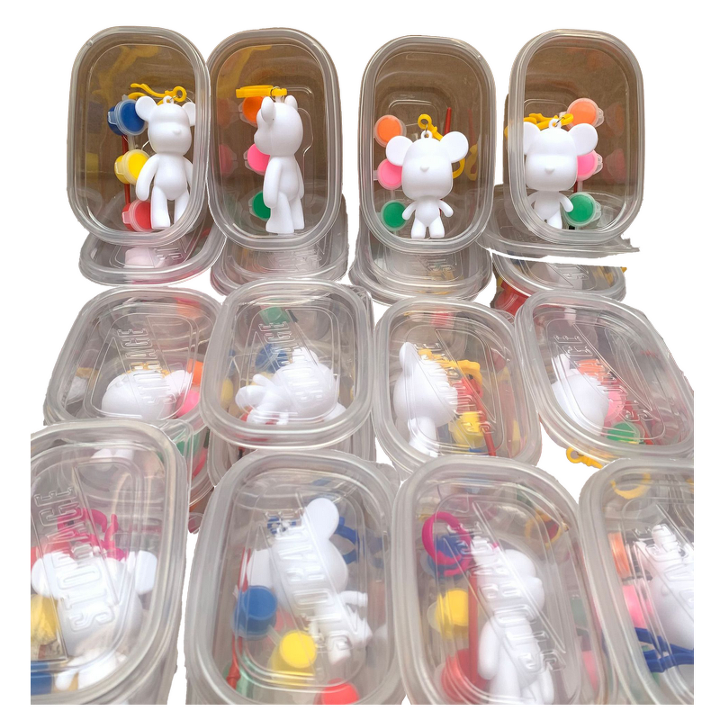 Acrylic Paint Set Manufacturer - with Brushes Violet Bear Key Chain 24 Colors Waterproof Permanent for Canvas Glass Paper