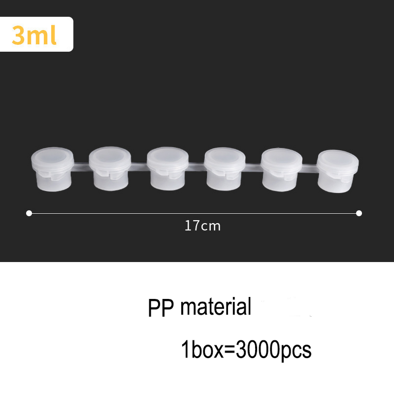 Clear Storage Containers Manufacturer - Empty 6 Strip for Non-Toxic Water-Based Acrylic Paint 5ML Pots for DIY