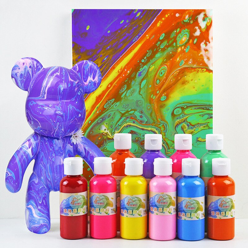 Acrylic Pouring Painting Kit Manufacturer - Promotional Gift Set Fluid Acrylic Paint for DIY