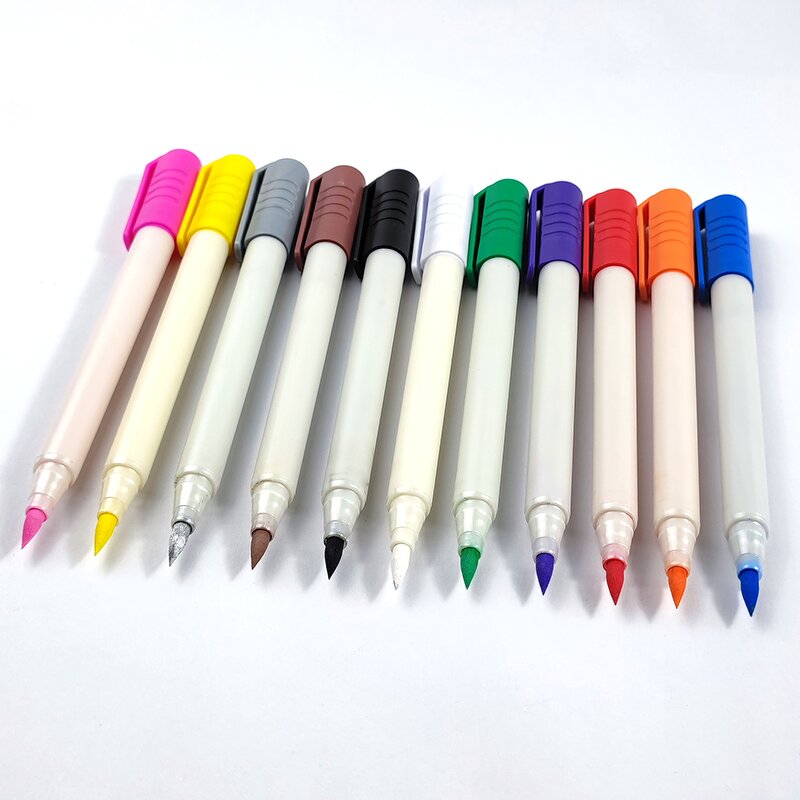 Acrylic Paint Markers Set Manufacturer - Real Soft Brushes Water-Proof Erasable with Dual-Sided Writing for Rock Wood Fabric